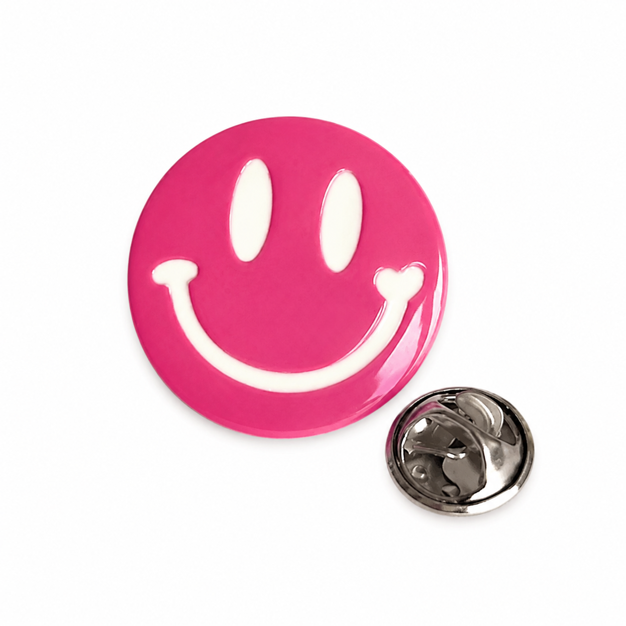pin smiley pink
