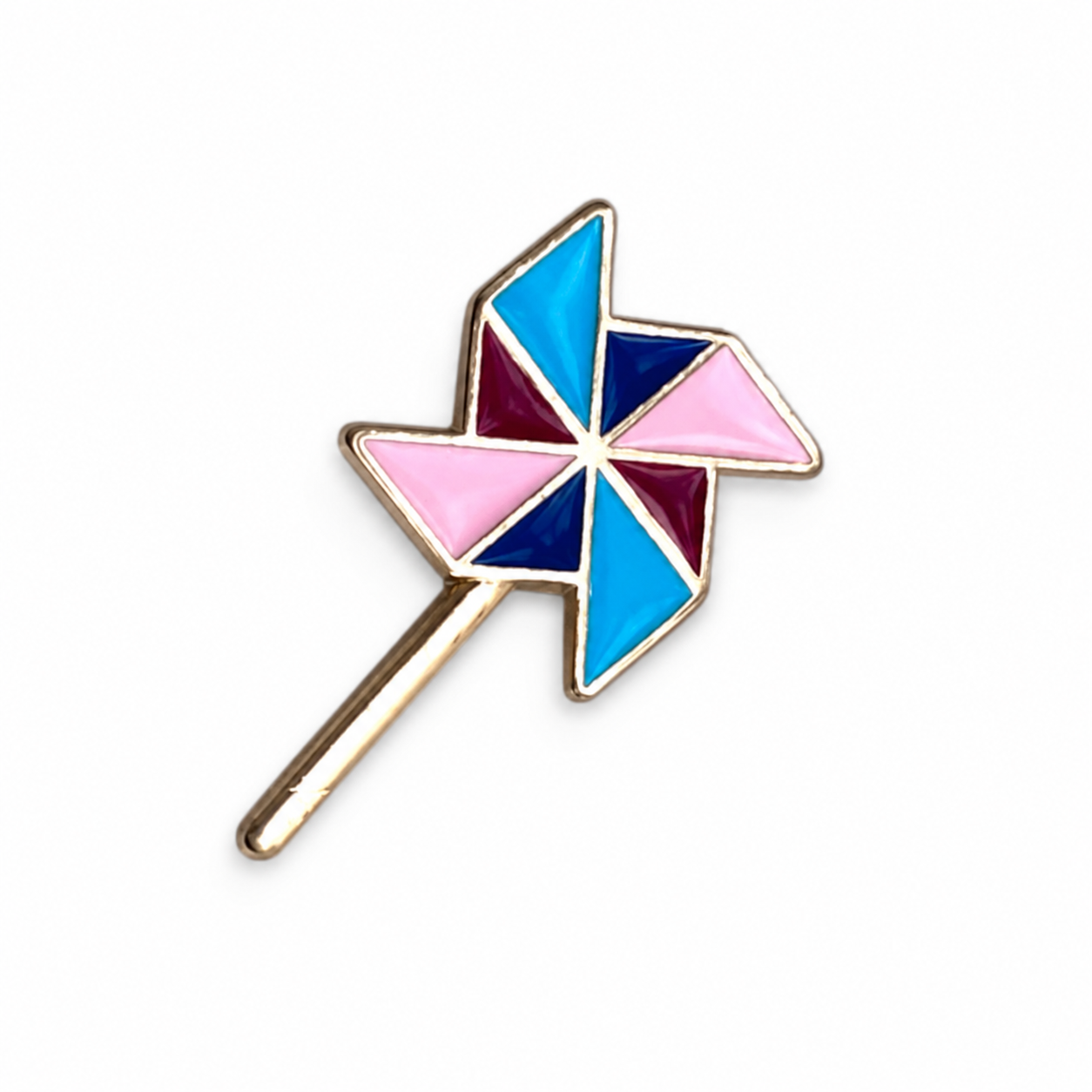 Kleurrijke Windmolen Emaille Pin