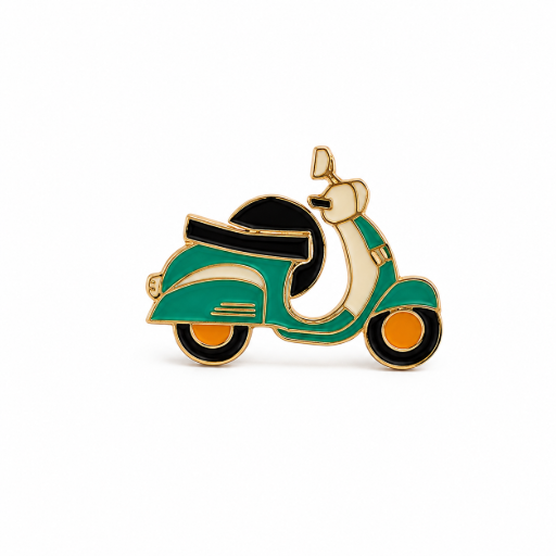 Retro scooter Emaille Pin