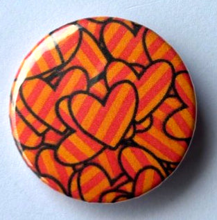 rood oranje hartjes Kielegat 32 mm