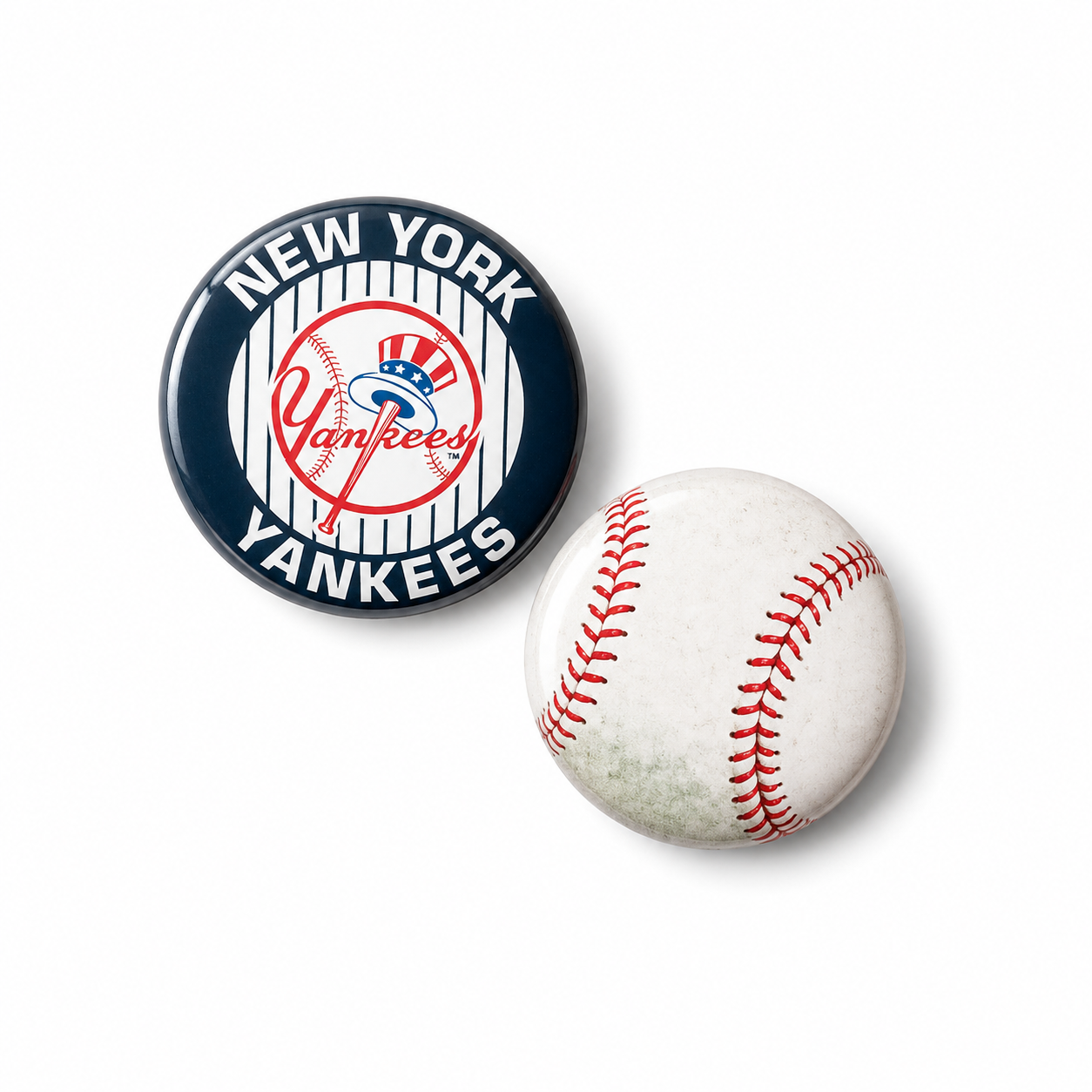 Buttons Set New York Yankees & Honkbal – Set van 2