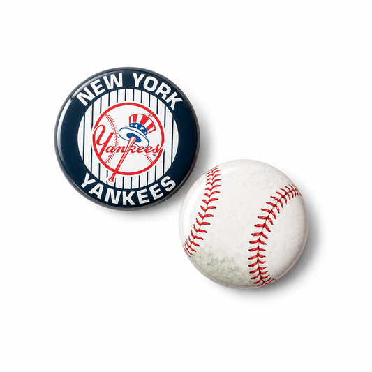 Buttons Set New York Yankees & Honkbal – Set van 2