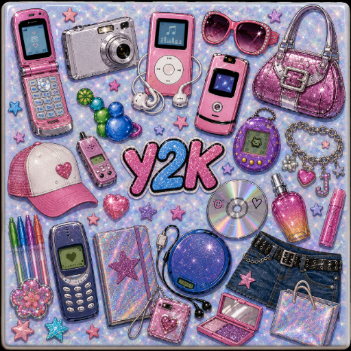 Tegeltje Jaren 2000 Y2K 15 x 15 cm