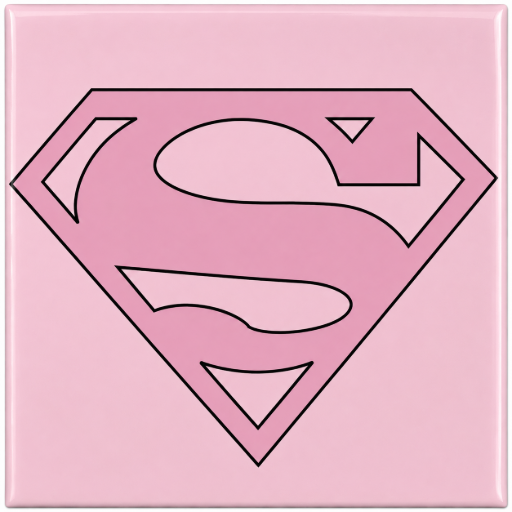 Tegeltje Superwoman 10 x 10 cm