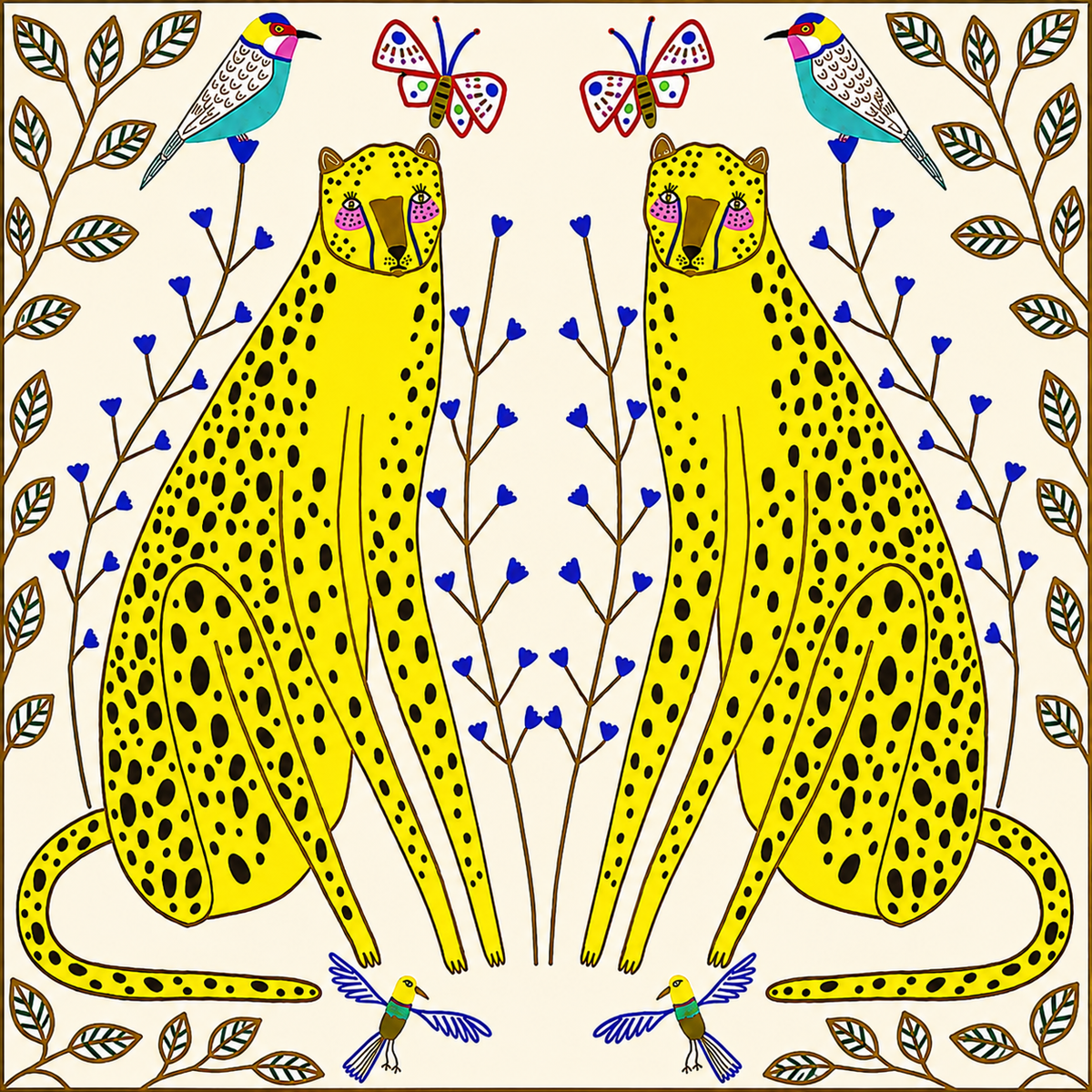 Tegeltje Cheeta's 10 x 10 cm