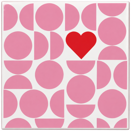 Tegeltje Hart 10 x 10 cm