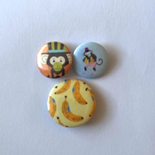buttons bananen apen
