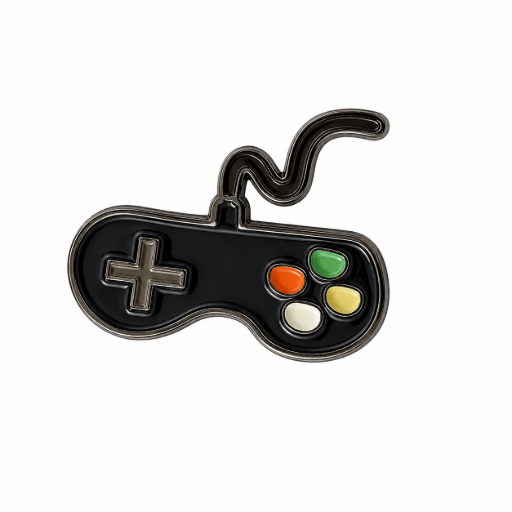 Retro Gamecontroller Emaille Pin