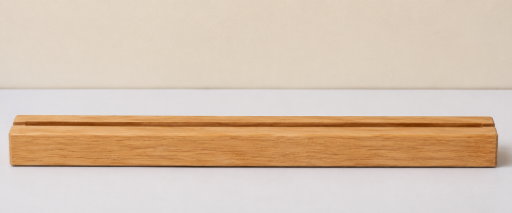 Tegelhouder voor tegeltje 15 x 15 cm houten blokje met gleuf