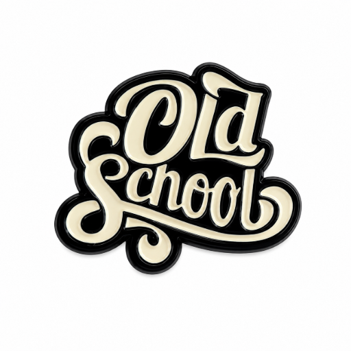 Old School Emaille Pin