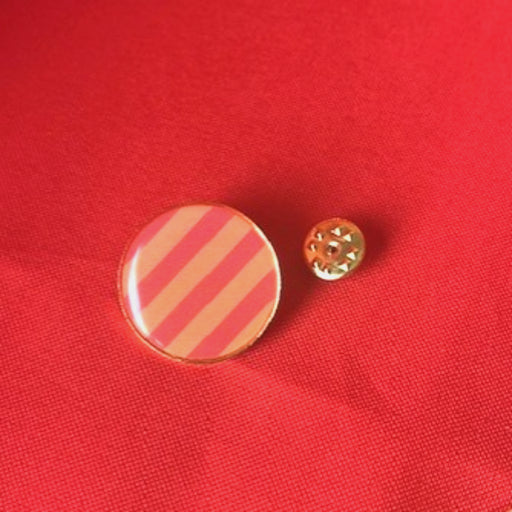 pin rood oranje gestreept 3 cm