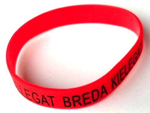 rood polsbandje rubber Kielegat