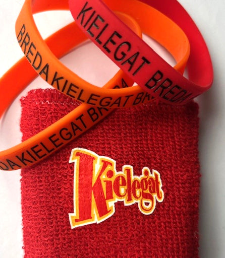 oranje rubberen polsbandje Kielegat
