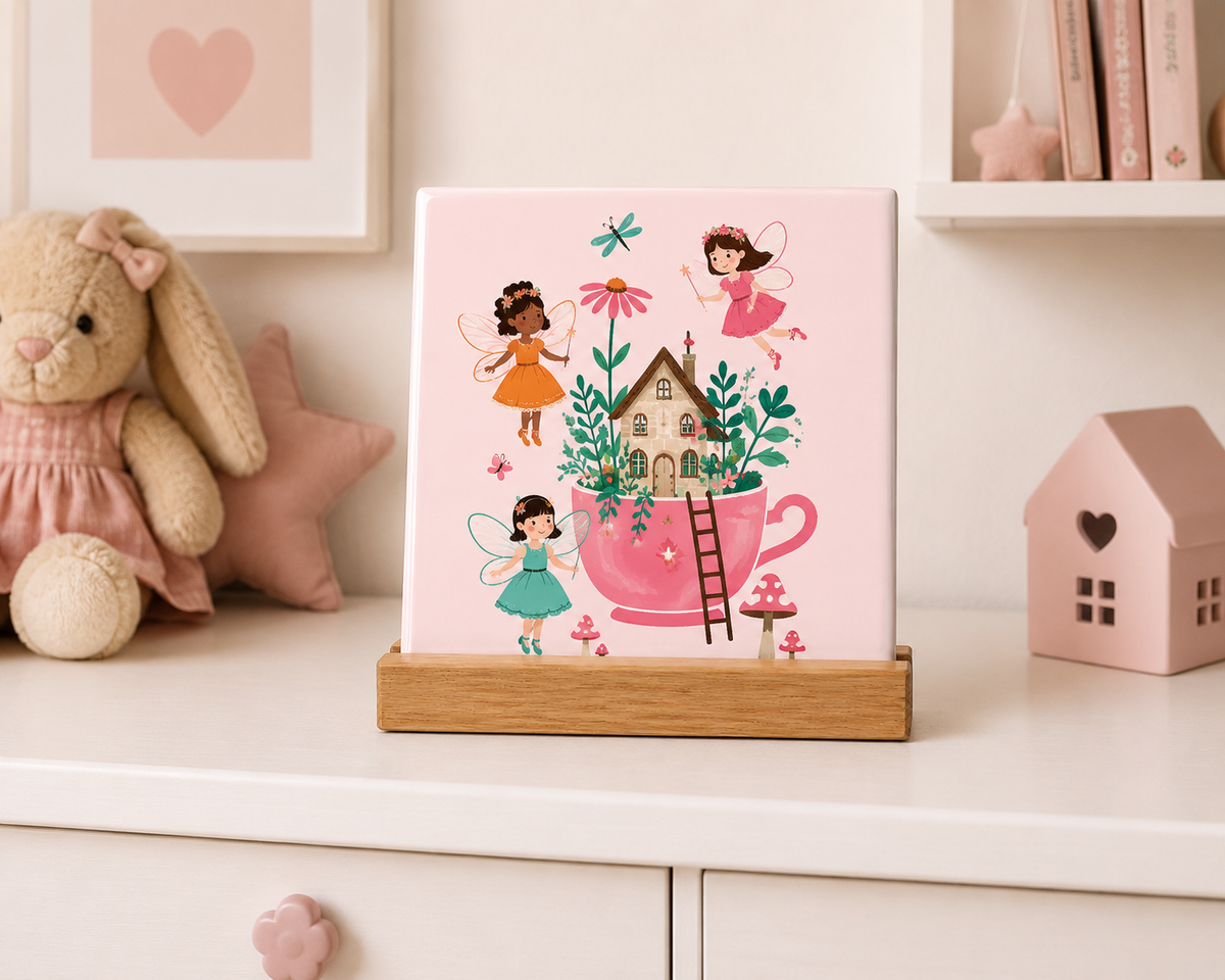 Tegeltje Feetjes 10x10 cm – Keramische Decoratie
