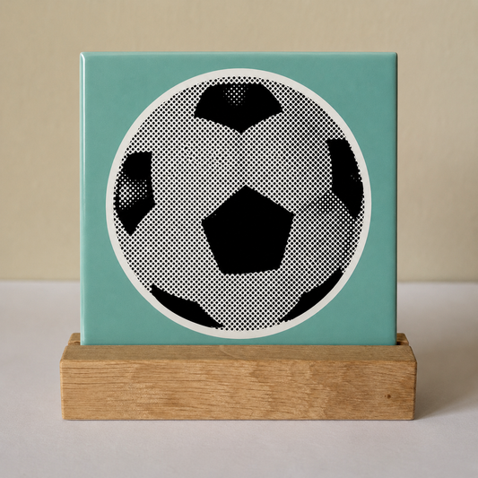 Voetbaltegeltje 10x10 cm